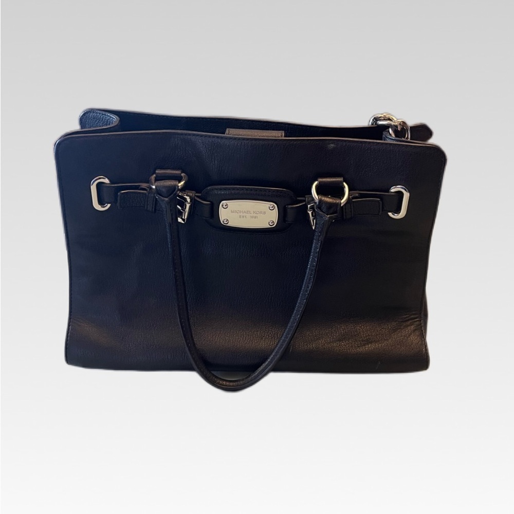 Michael Kors Black Leather Shoulder Bag